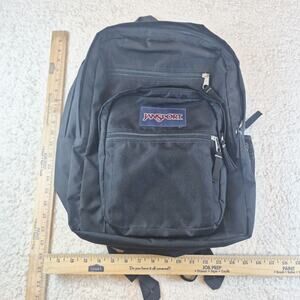JanSport Unisex Large Black Backpack JS00TDN7 Book Bag Travel Work Gym Hiking